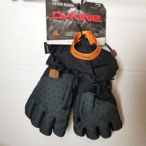 New Dakine Leather Sequoia Gore-Tex ski gloves - size M/7